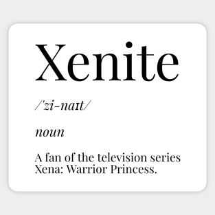 Xenite Definition Black Sticker